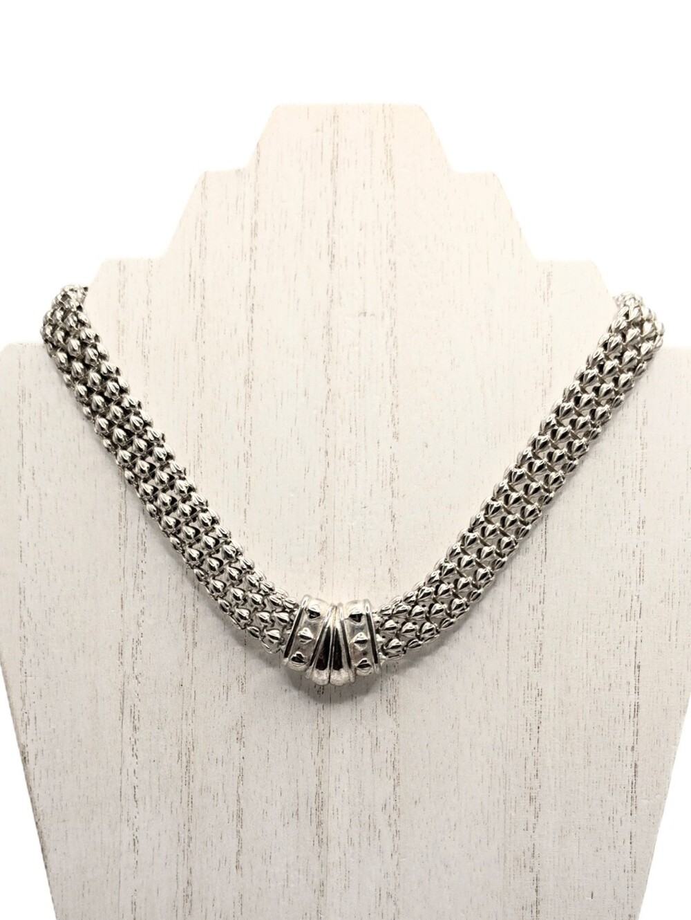 Vintage Mesh Necklace with Magnetic Clasp
